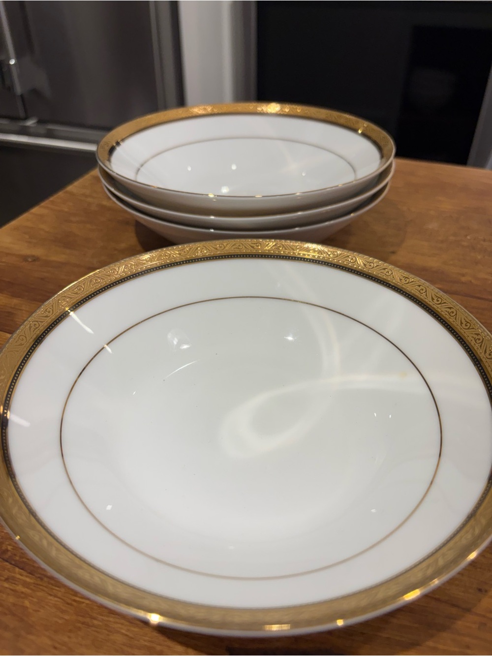 Noritake Kingswood Gold Bowl Set of 4